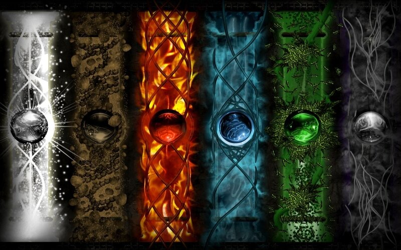 elemental pillars artwork