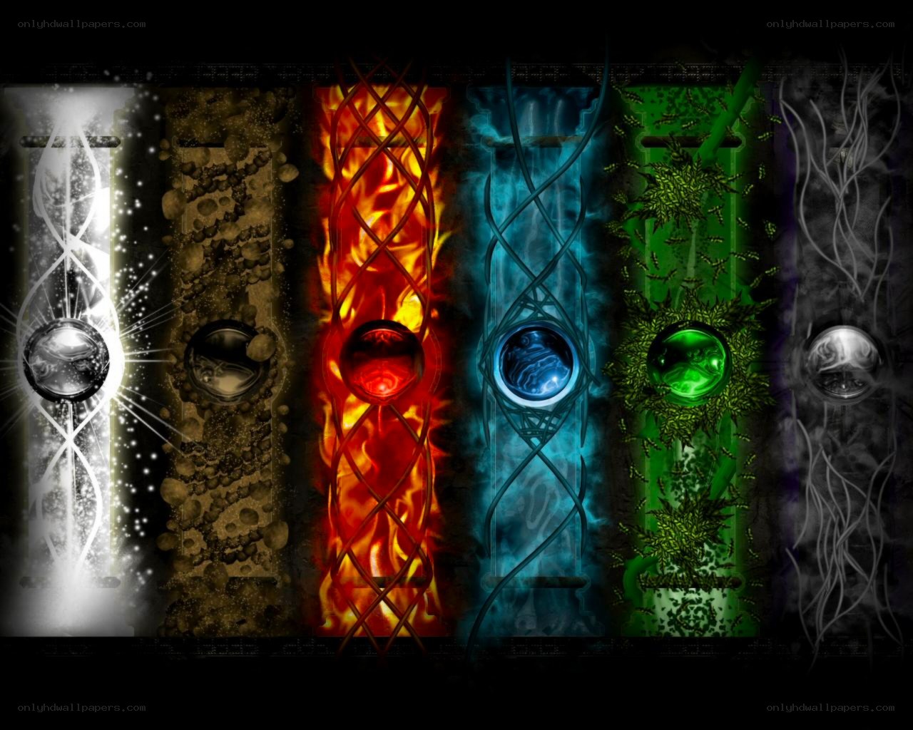 Elemental pillars of power