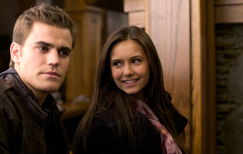 Elena and Stefan in a cozy room