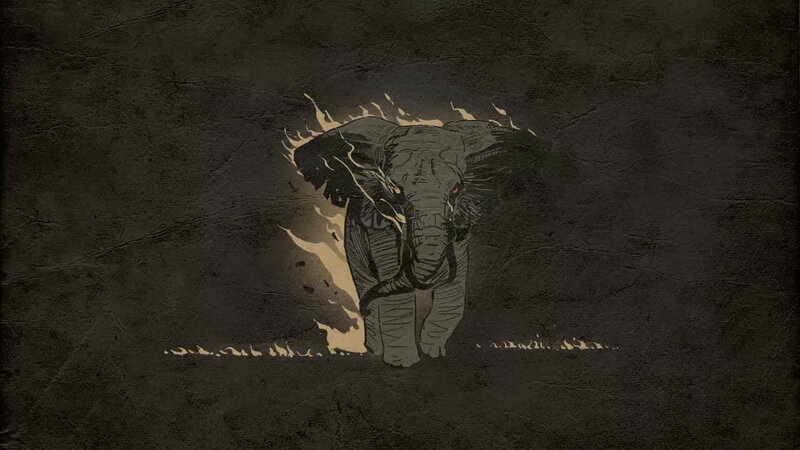 Elephant in Flames
