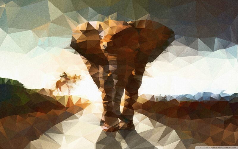 Elephant in Landscape