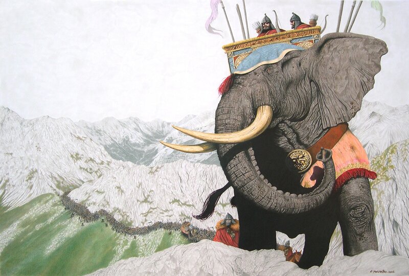 Elephant in the mountains