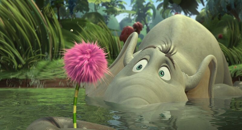 Elephant in Water — Green, Curious