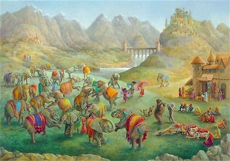 Elephant Parade in Valley