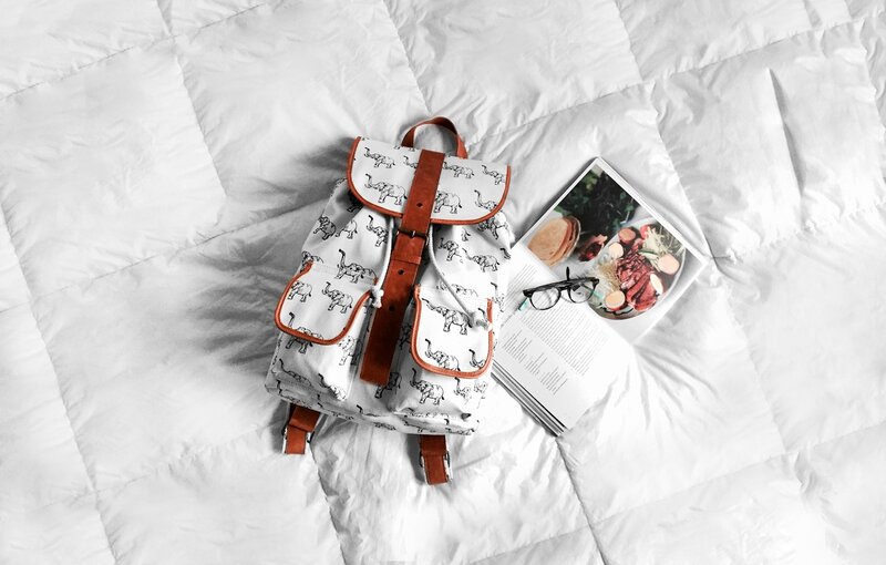Elephant-print Backpack