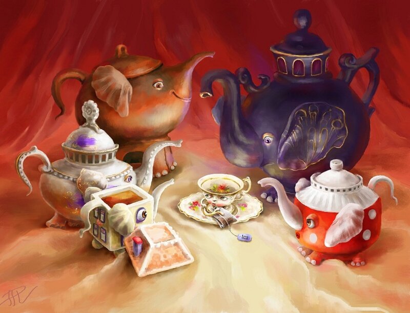 Elephant-shaped Teapots
