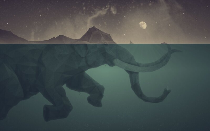 Elephant Underwater