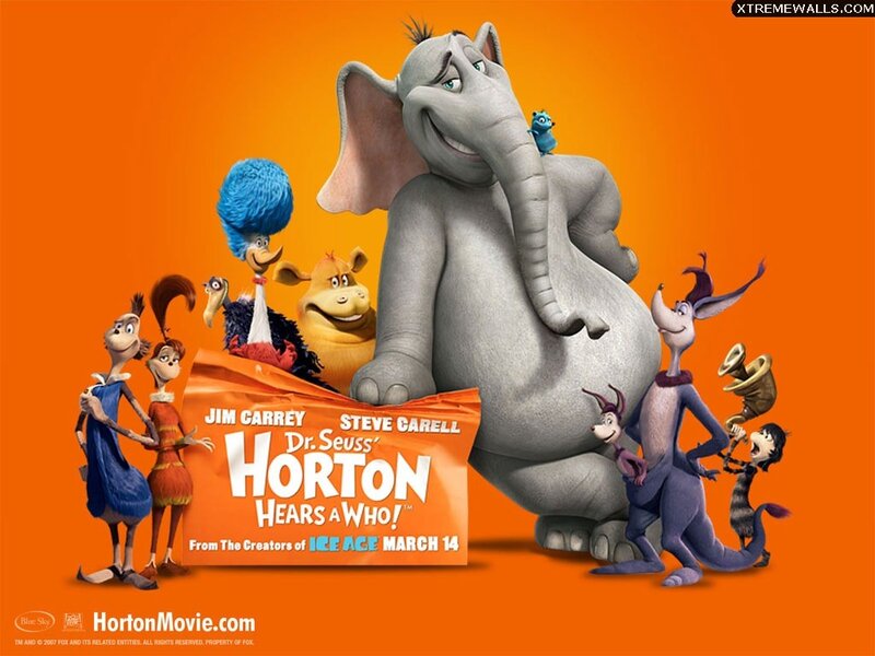 Elephant with Cartoon Characters — Orange