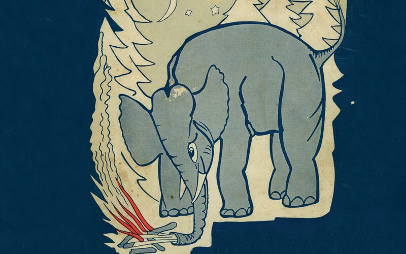Elephant with Fire