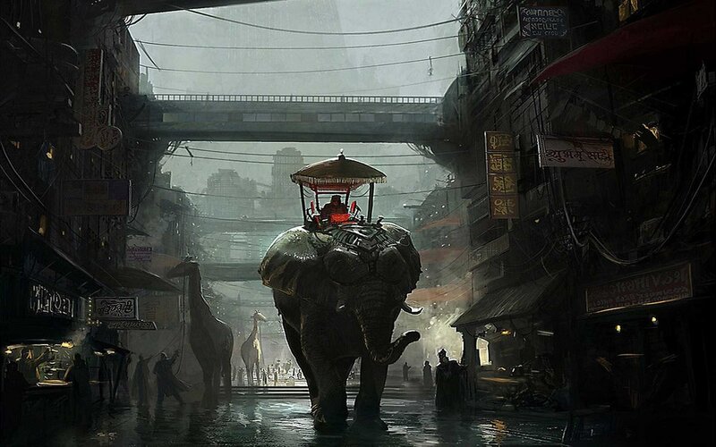 Elephant with Passenger Seat