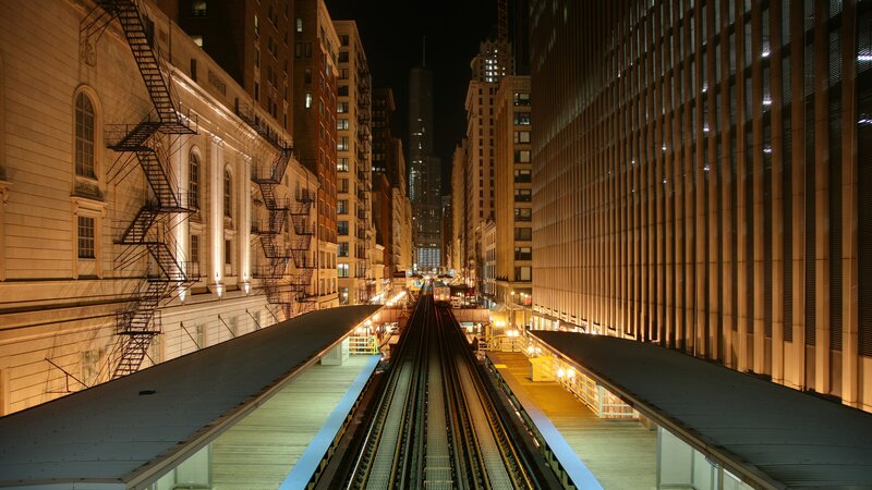 Elevated Train Tracks — Black