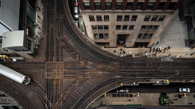 Elevated Train Tracks — Gray