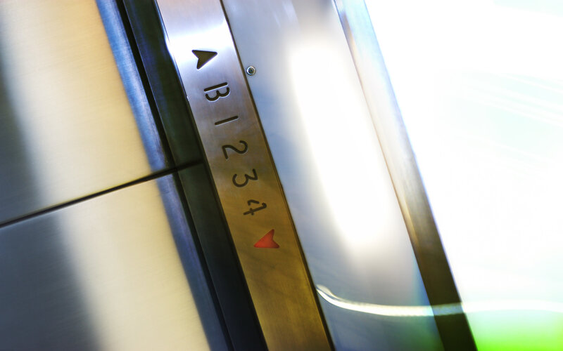 Elevator Control Panel — Silver