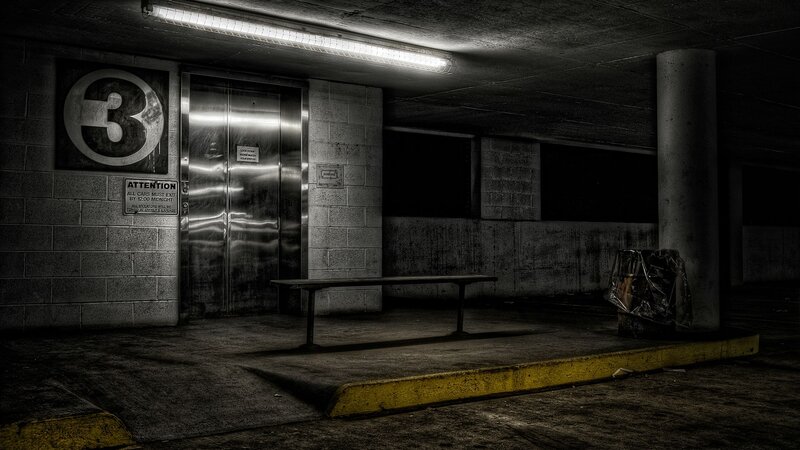 Elevator in Parking Garage