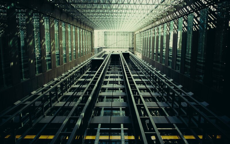 elevator shaft interior