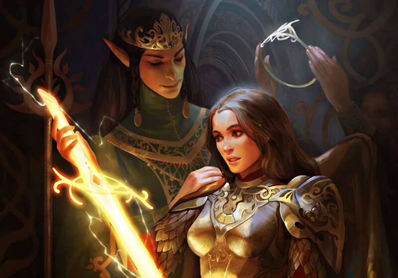 Elf and Armored Woman