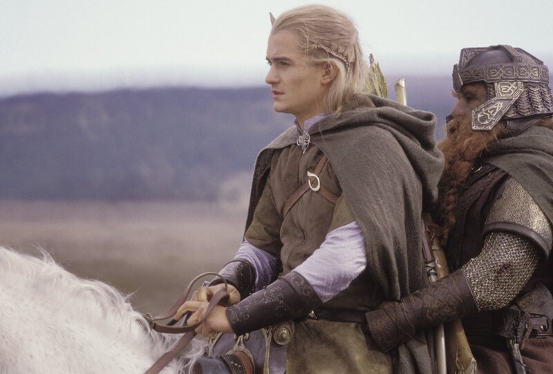 elf and dwarf on horseback