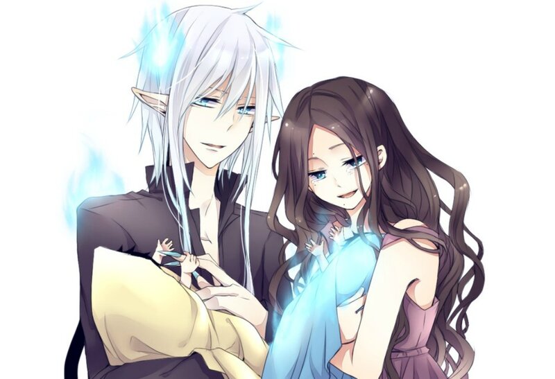Elf and Girl Hugging
