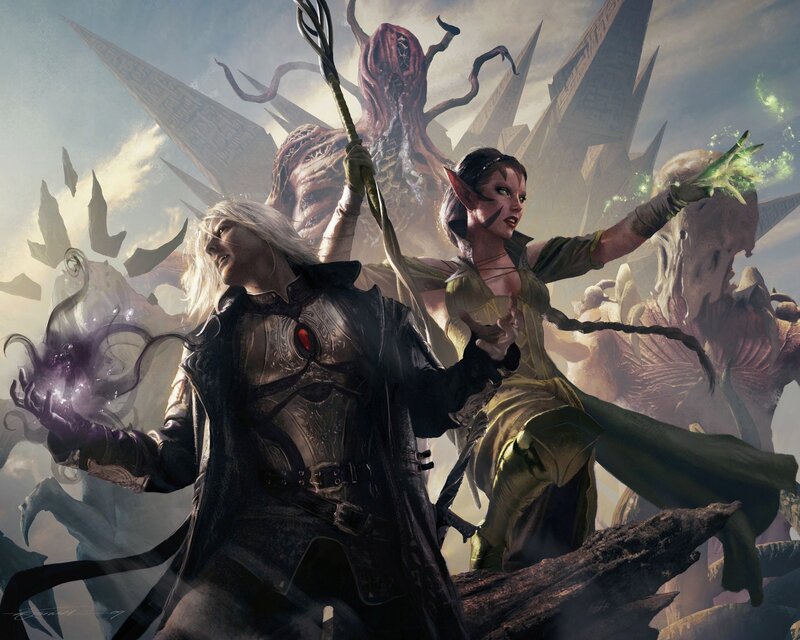 Elf and Human Spellcasters