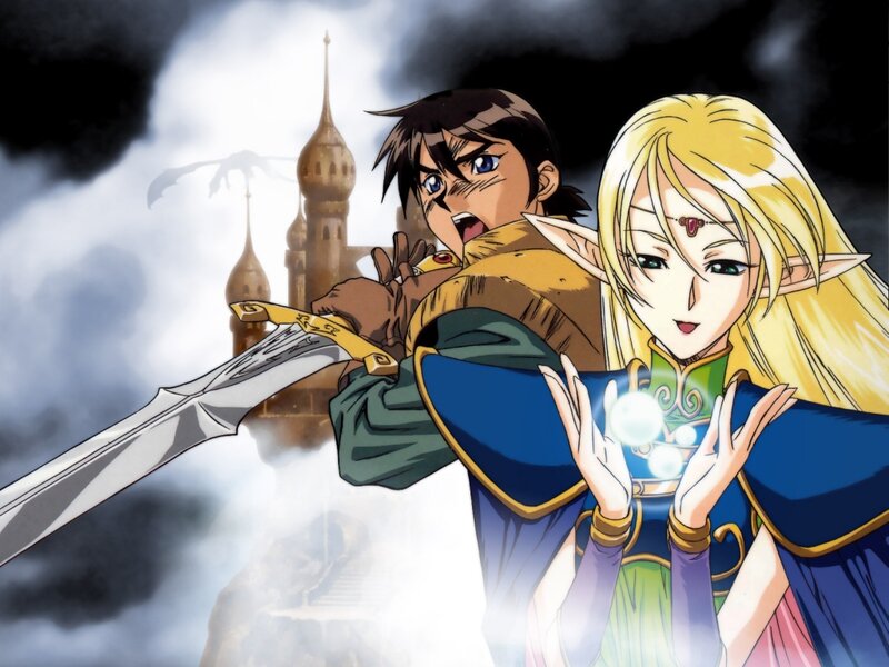 Elf and Warrior in Battle