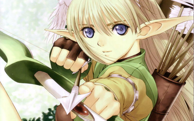 elf archer aiming bow