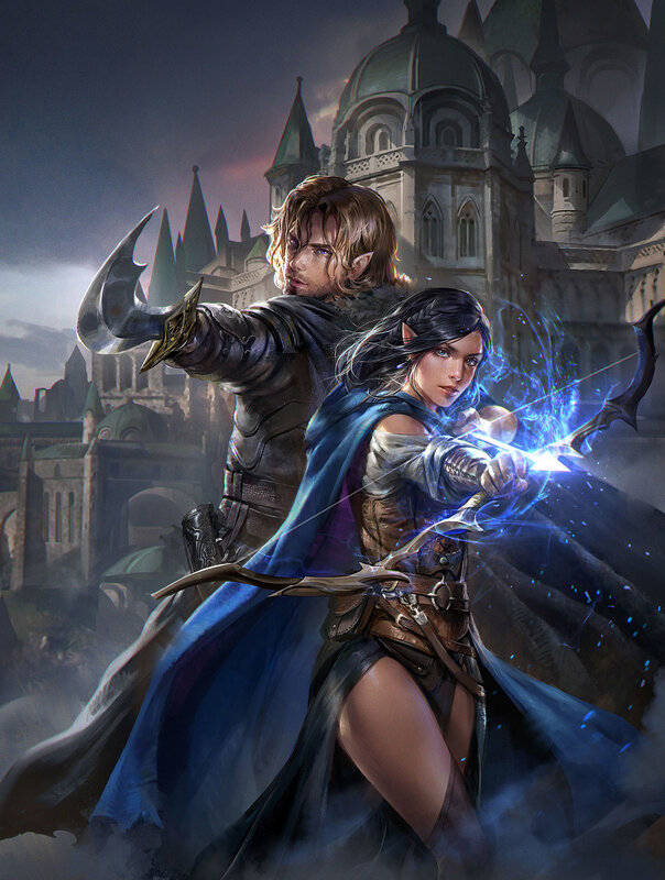 Elf Archer and Warrior