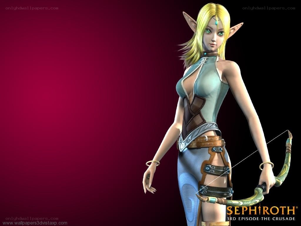 elf archer character art