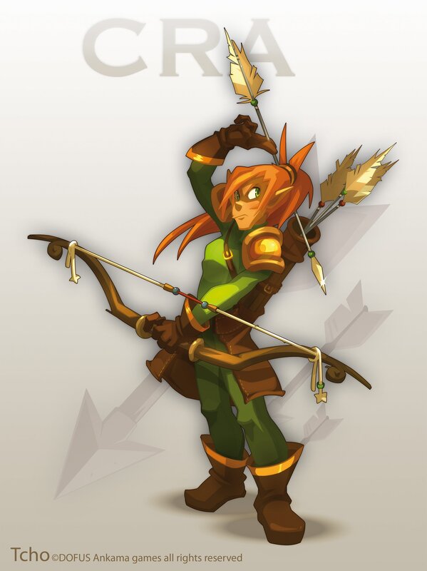 Elf Archer Character — Green, Confident, Digital Art, Bow