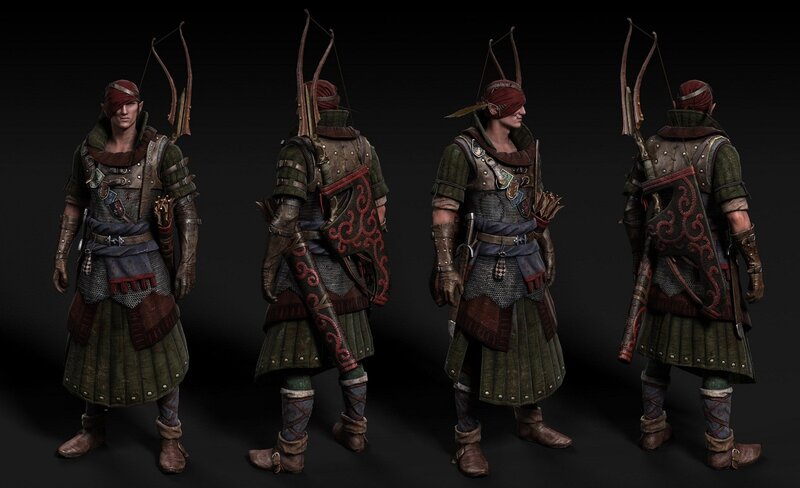 elf archer character model