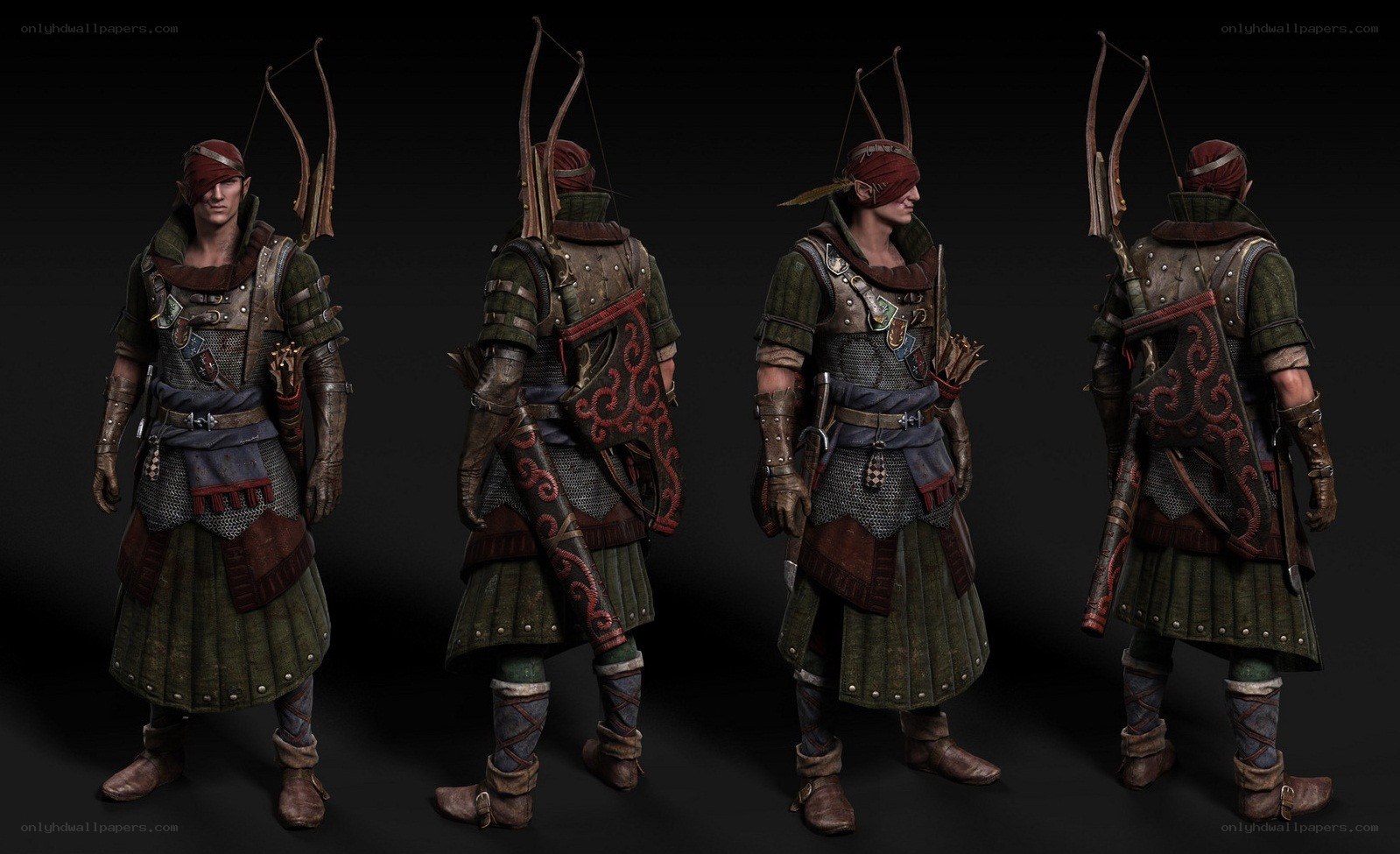 elf archer character model
