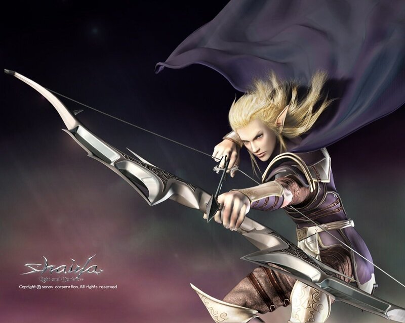 elf archer in action