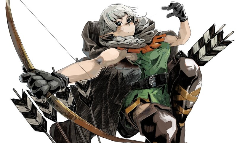 elf archer in action