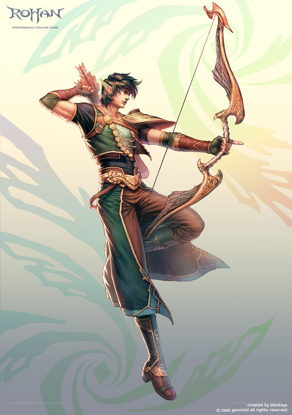 elf archer in action