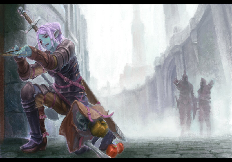 Elf Archer in Fog