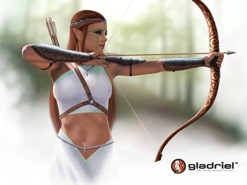 elf archer in forest