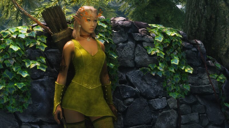 elf archer in forest