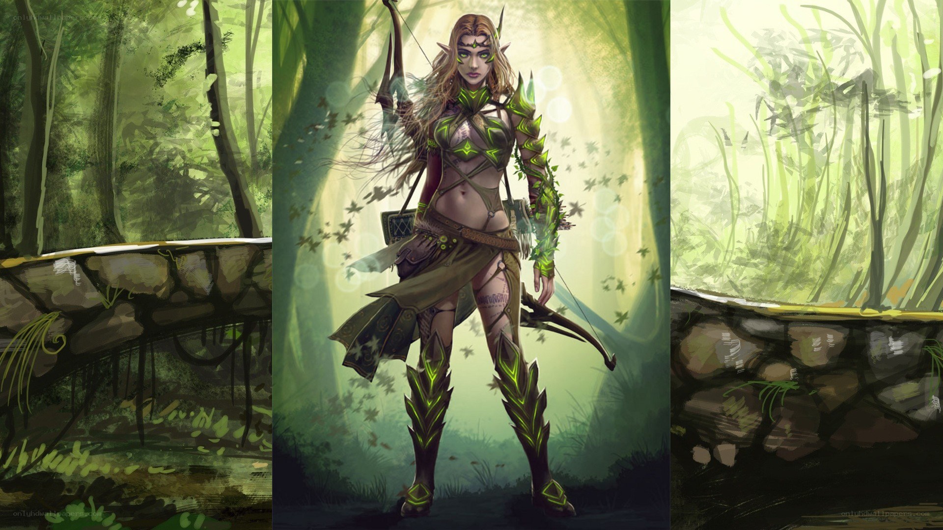 elf archer in forest