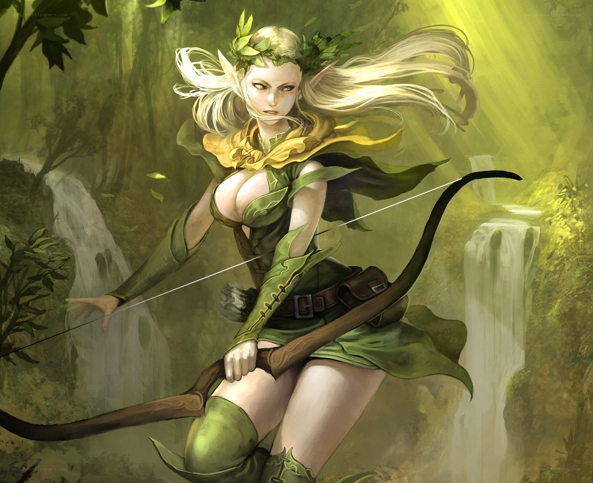 elf archer in forest