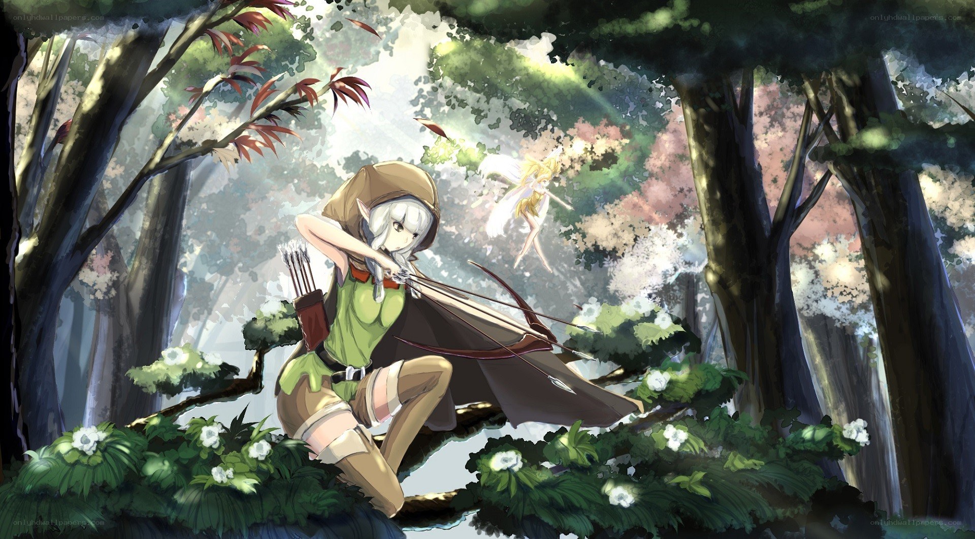 elf archer in forest