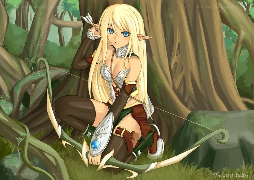 elf archer in forest