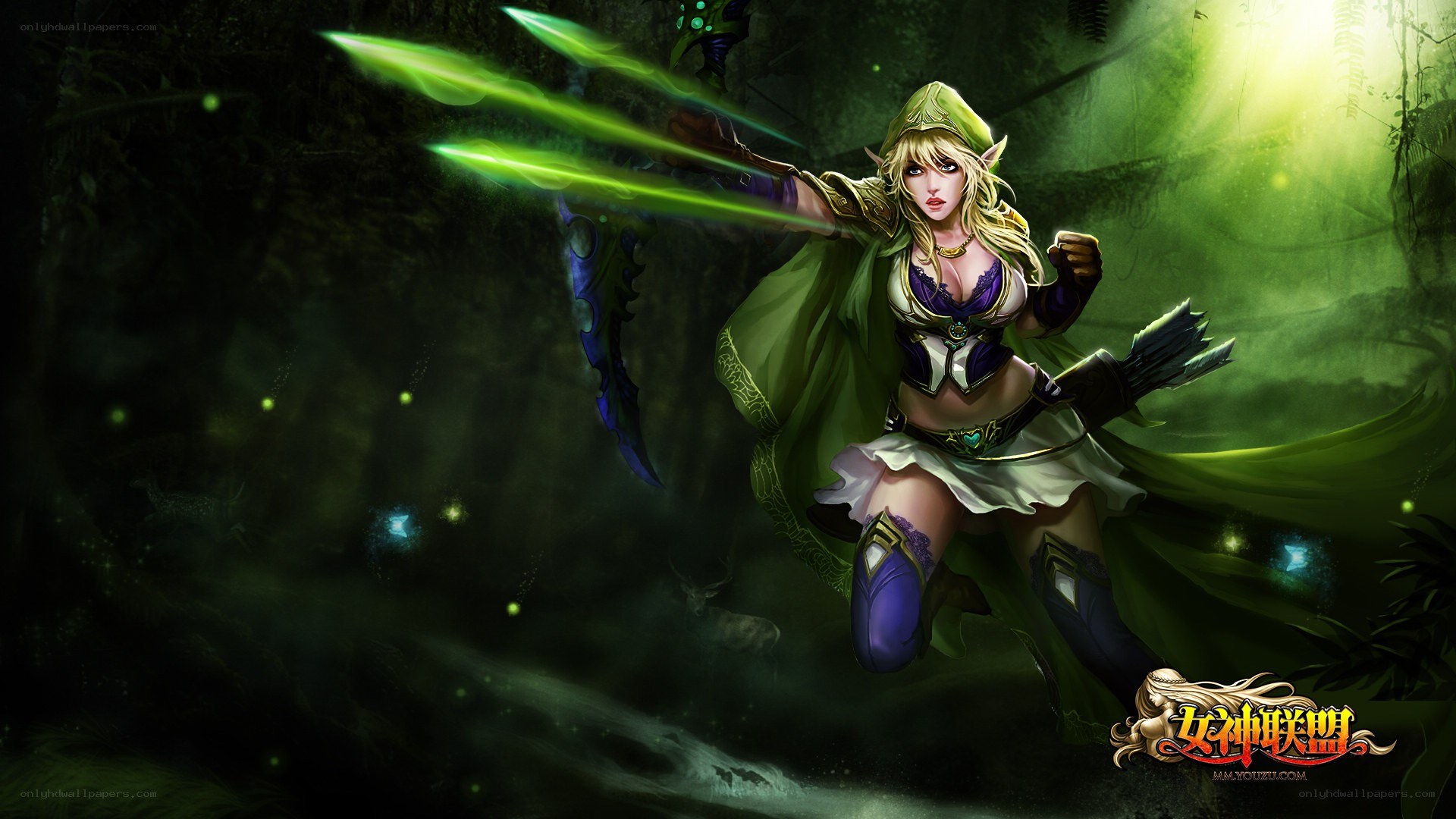 elf archer in forest