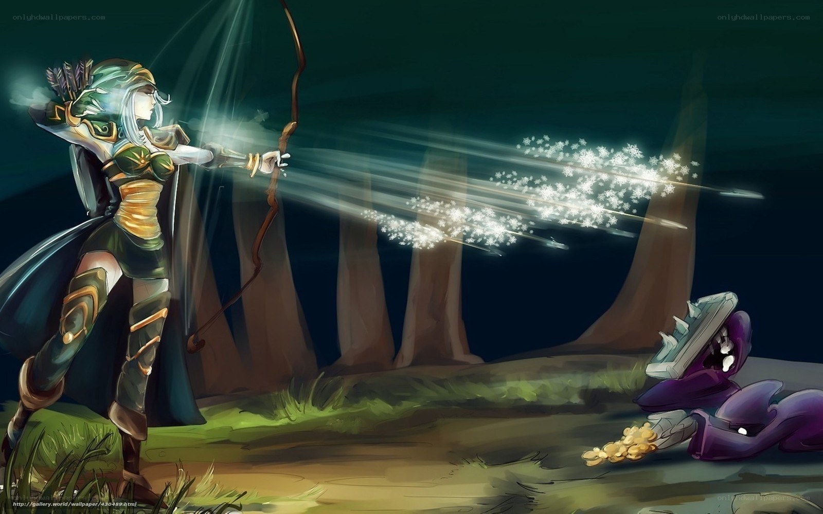 elf archer in forest