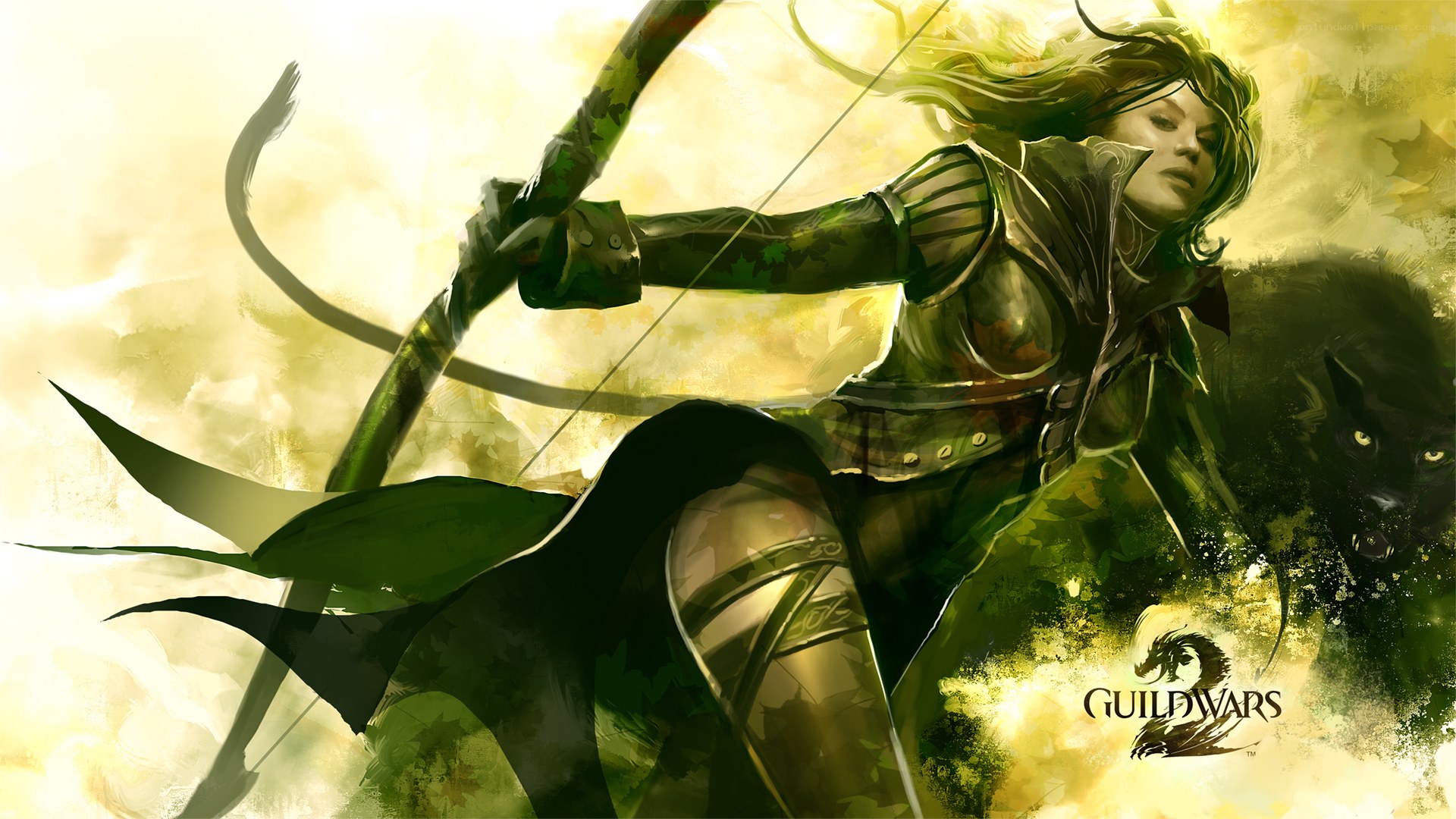 elf archer in golden light