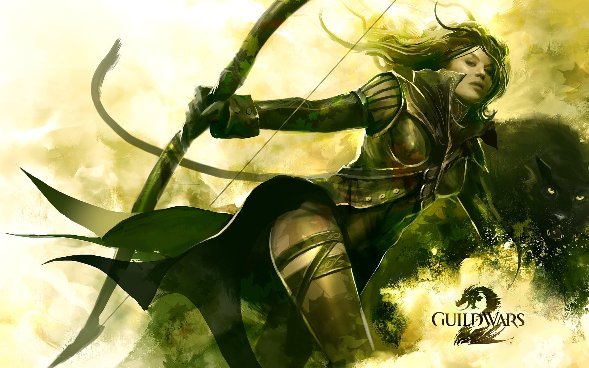 elf archer in golden light