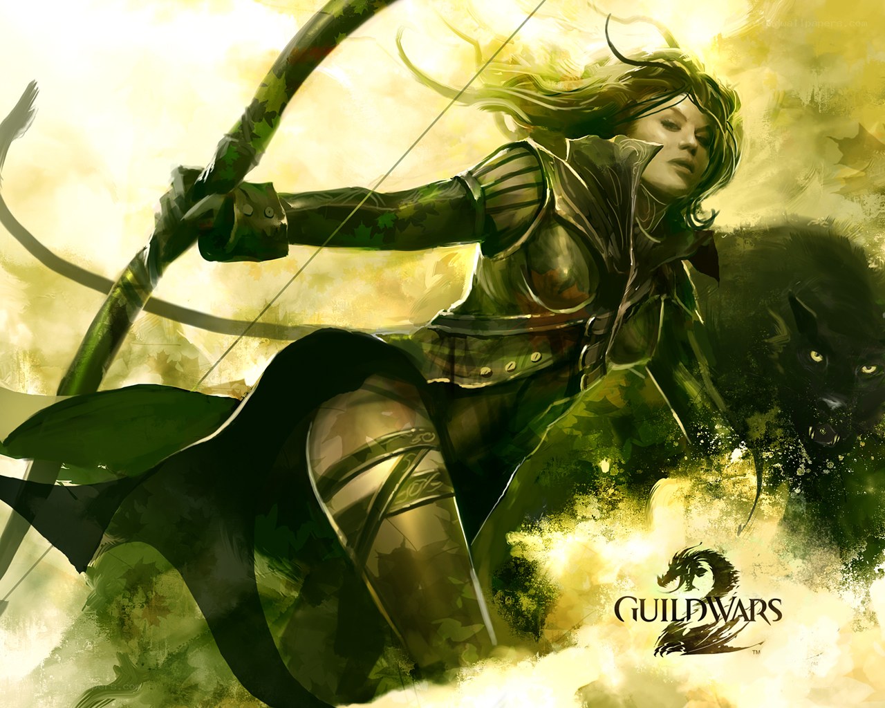 elf archer in golden light