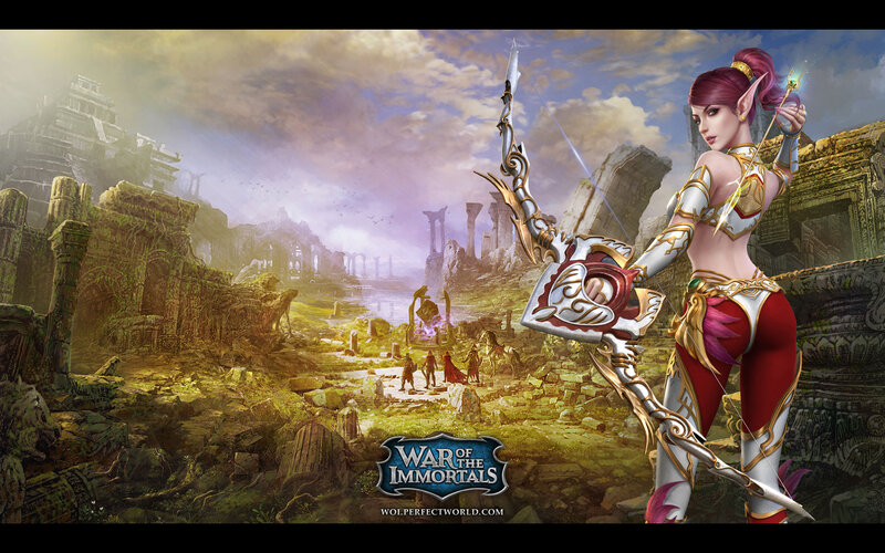 Elf Archer in Ruins