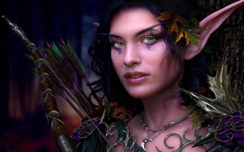 elf archer with arrows
