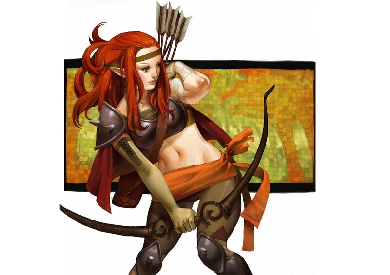 elf archer with bow