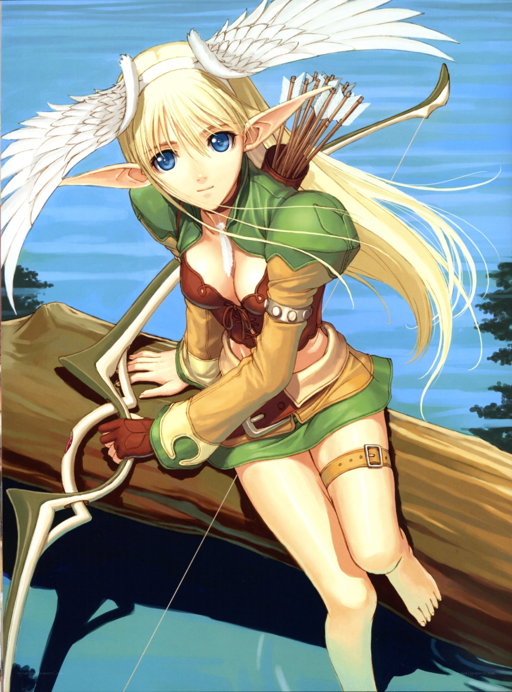 elf archer with wings