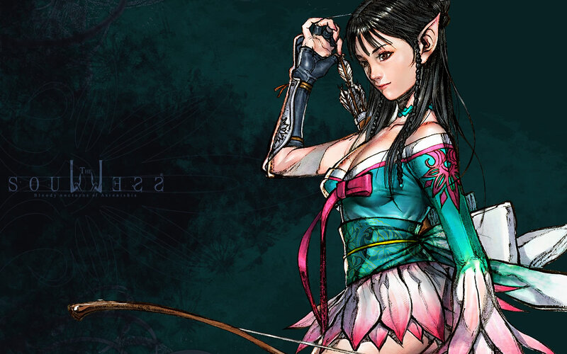 Elf Archer Woman — Green, Dramatic, Night